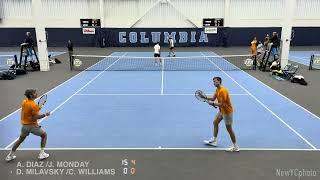 Monday/Diaz (Tennessee) vs Milavsky/Williams (Harvard)