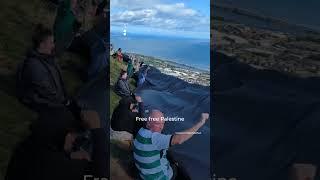 Activists unfurl giant Palestinian flag at top of Northern Ireland hill | AJ #shorts