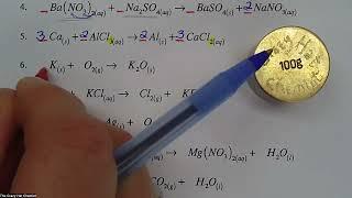 Chemical Reactions Worksheet V - Stepwise Solutions