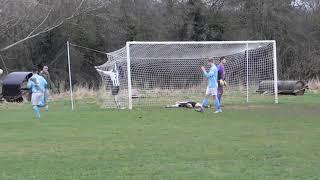 SPLENDID GOAL-LINE SAVE BY SHIPSTON EXCELSIOR'S TOM FORD  v GNP SPORTS...