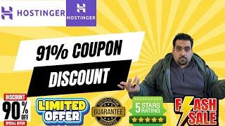 Buy Hostinger Hosting 2024 - 91% Discount Coupon Code