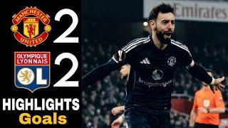 Manchester United vs Lyon 2-2 Highlights | Olympique Lyon vs Man United | Europa League