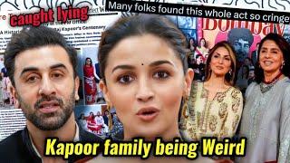 KAPOOR FAMILY'S WEIRD BEHAVIOUR: RIDDHIMA KAPOOR CAUGHT LYING | ALIA & RANBIR'S BAD HINDI