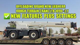 UNLOADING BRAND NEW MOBILE CRANE | LRT1091-2.1 LIEBHERR ROUGH TERRAIN CRANE | brybryTV