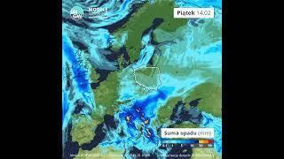 Prognoza dobowej sumy opadu na 10 dni (ECMWF)