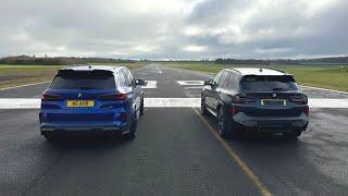 DRAG RACE! BMW X5 M Competition Vs BMW X3 M Competition!