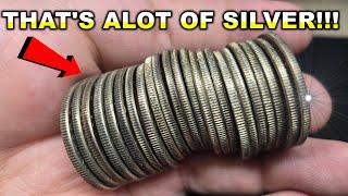 THESE BOXES WERE FULL OF SILVER!!! (COIN ROLL HUNTING HALF DOLLARS)