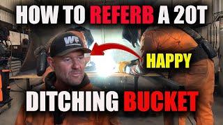 20T Excavator Bucket Repair Start to Finish. WELDERFABBER Episode #011