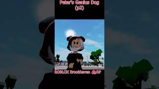 Peter's Genius Dog p2 #roblox #funny #shorts #peterroblox #funnyclips #robloxedit