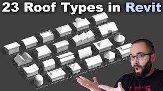 Revit Roof Tutorial - I modeled 23 Roof Types in Revit