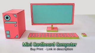 How to make Mini Cardboard Computer | Cardboard Computer | DIY Mini Computer