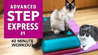 NEW! ADVANCED STEP AEROBICS EXPRESS! Fun + Fast 40 Minute Workout! 140 -142 BPM