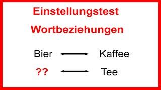 Einstellungstest - Wörterbeziehungen -  Würdest du es bestehen?  | LehrerBros