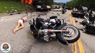 160 MOST BRUTAL Motorcycle Crashes Got Instant Karma Caught On Camera