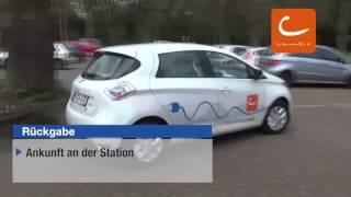 cambio CarSharing - Bremen - ZOE - Elektroauto - Fahrtende