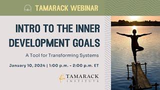 Tamarack Institute Webinar: Intro to the Inner Development Goals (2023)