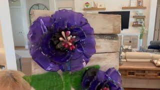 Discover The Art Of Cutting Glass & Crafting Flowers Step by Step Tutorial. Glass & Resin Art!