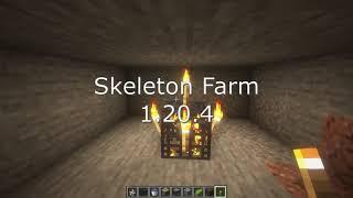 Minecraft 1.20.4 - Skeleton Farm - Tutorial