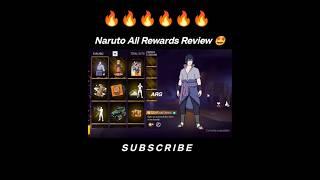 Naruto All Items Review  ff x Naruto collaboration FF New Event/free fire new event#shorts#ff