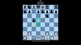 ECO A57 Benko gambit, Zaitsev system (White perspective)