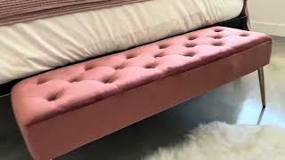 HONEST Review of The Modern Velvet Ottoman Bench