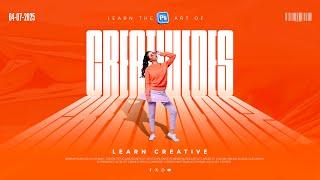 Modern Typography poster design in Photoshop | Typographic poster design I Adobe Photoshop