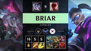 Briar Jungle vs Lee Sin: Dominating - KR Diamond Patch 14.24