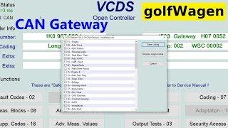 VW CAN Gateway coding