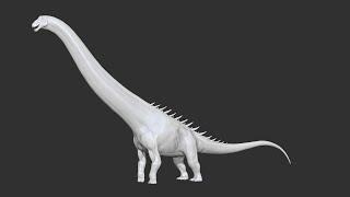 Alamosaurus Skin Sculpting Basic Steps Video