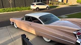 1959 Cadillac Coupe de Ville frame-off Factory restoration - Woodrose Metallic