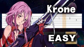 Guilty Crown - Krone - EASY Guitar tutorial (TAB)