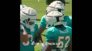 Jerome Baker setting the tone for the LBs at practice