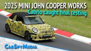 2025 MINI JCW John Cooper Works Cabrio Combustion Engine Prototype Spied Testing At The Nürburgring