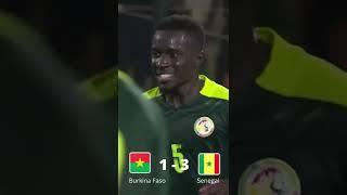 Africa Cup of Nations (AFCON) 2022 | Burkina Faso vs Senegal | 1 - 3 | CAF | #shorts #sports