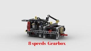 LEGO TECHNIC 8 SPEED SEQUENTIAL GEARBOX-HEAVY DUTY /w instructions