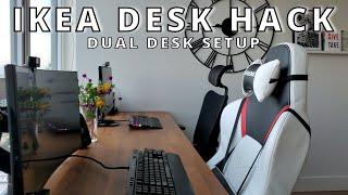 IKEA DESK HACK | DIY Dual Desk Update