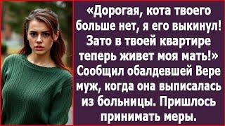 Дорогая, кота твоего больше нет, но зато в твоей квартире теперь живет моя мать! Сообщил мне муж