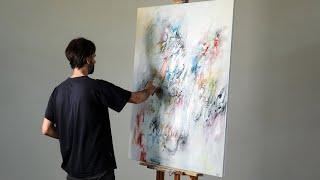 painter Francesco D'Adamo - Il Dragone, 2022 (Abstract Expressionism, Lyrical Abstraction)