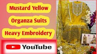 Organza Suits I Heavy Handwork #Embroidery I #shorts#organza