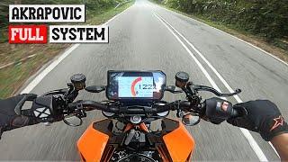 KTM DUKE 390 AKRA FULL SYSTEM RAW SOUND