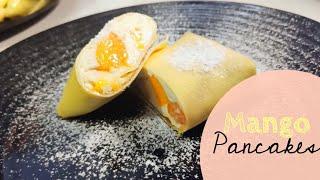 Mango Pancake/Crepe | Crepe Mangga | 芒果可丽饼 | Cooking with Sheryl