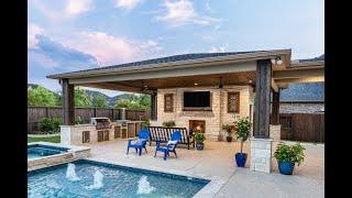 Cross Creek Outdoor Living Space - Cinco Ranch, Katy, TX. Patio Cover, Fireplace, Outdoor Kitchen