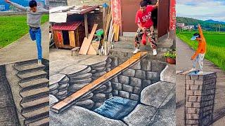 Road 3D Paint Art, Amazing Drawing Art On The Road, Just For Fun