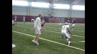 AJ McCarron, Phillip Sims practice with Alabama quarterbacks