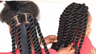 Easy and Gorgeous braid hairstyle for natural hair on budget