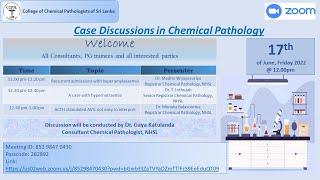 1st Case Discussion in Chemical Pathology