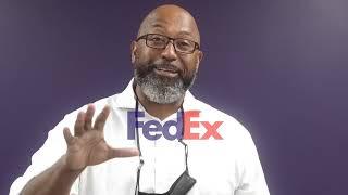 FedEx Senior management director Ron Lewis on opening day @ #New Birmingham Fedex location