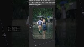 How to Create Rain Effect in Photoshop #shorts #photoshop