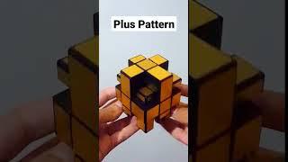 Make Plus Pattern Mirror Cube #howto #cube #viral #rubikscube #rubickcube #cubing #pattern #shorts