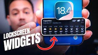 iOS 18.4 - Enable FULL Size Widgets on the LockScreen!